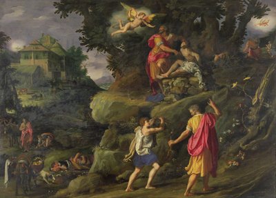 Sacrificio de Isaac, 1601 de Alessandro Allori